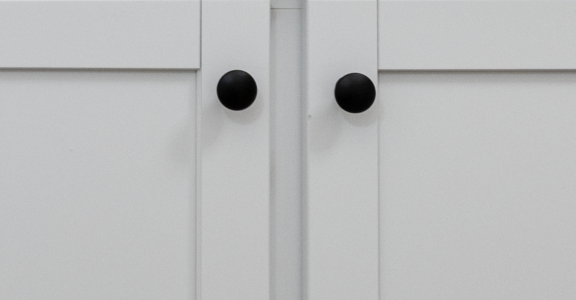 Matte Black Round Knobs